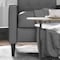 Flash Furniture Ezra Mid-Century Modern LeatherSoft Upholstered Button Tufted Pushback Recliner in Light Gray SG-SX-80415N-LGY-GG - alternate 2